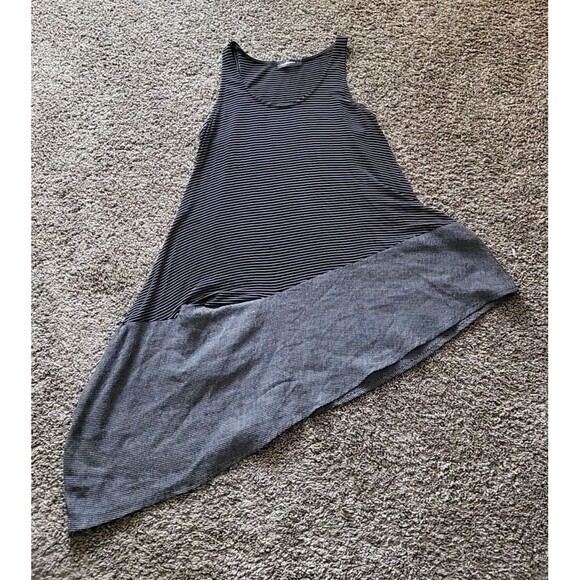 Alembika sleeveless asymmetric tunic Dress Size 3 Mixed Pattern black/white EUC - Picture 6 of 15